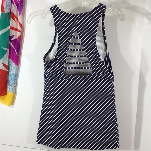 Athleta navy/white striped athletic top XS - Picture 8 of 8